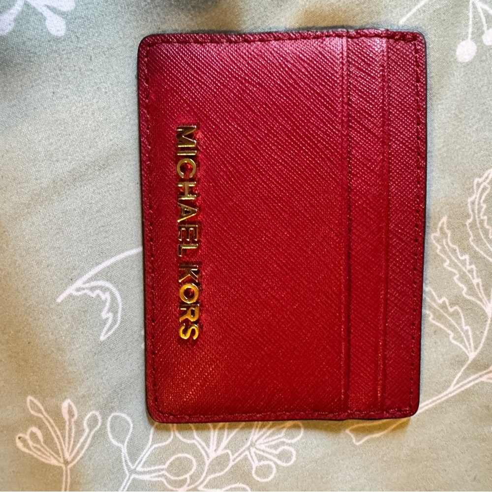Michael Kors Dark Pink Card Holder